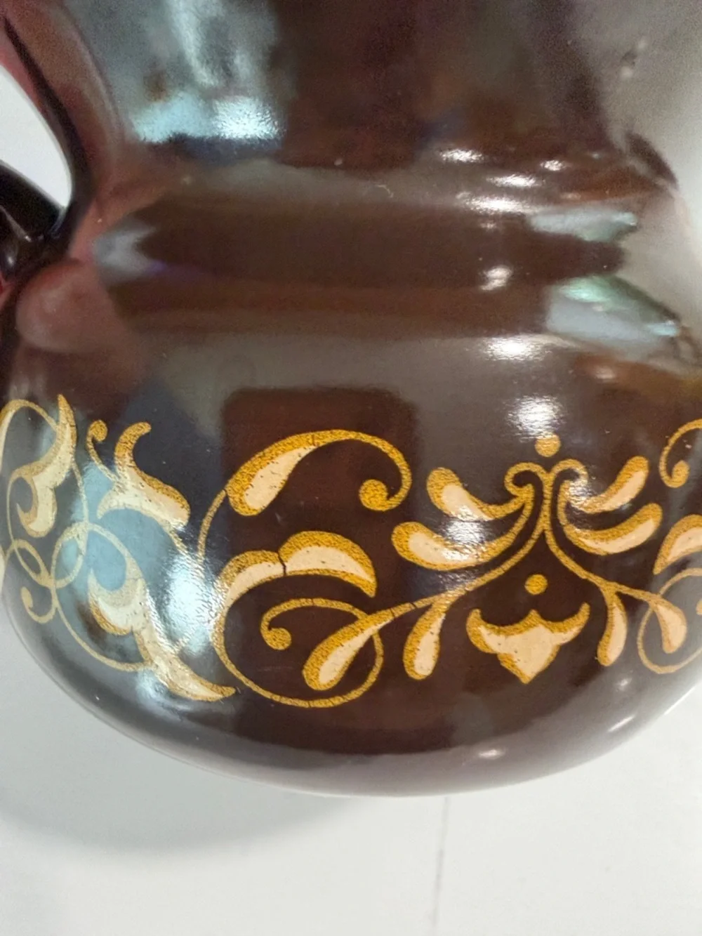 Vintage Franciscan Jamoca  Brown  and Gold Gravy Boat
